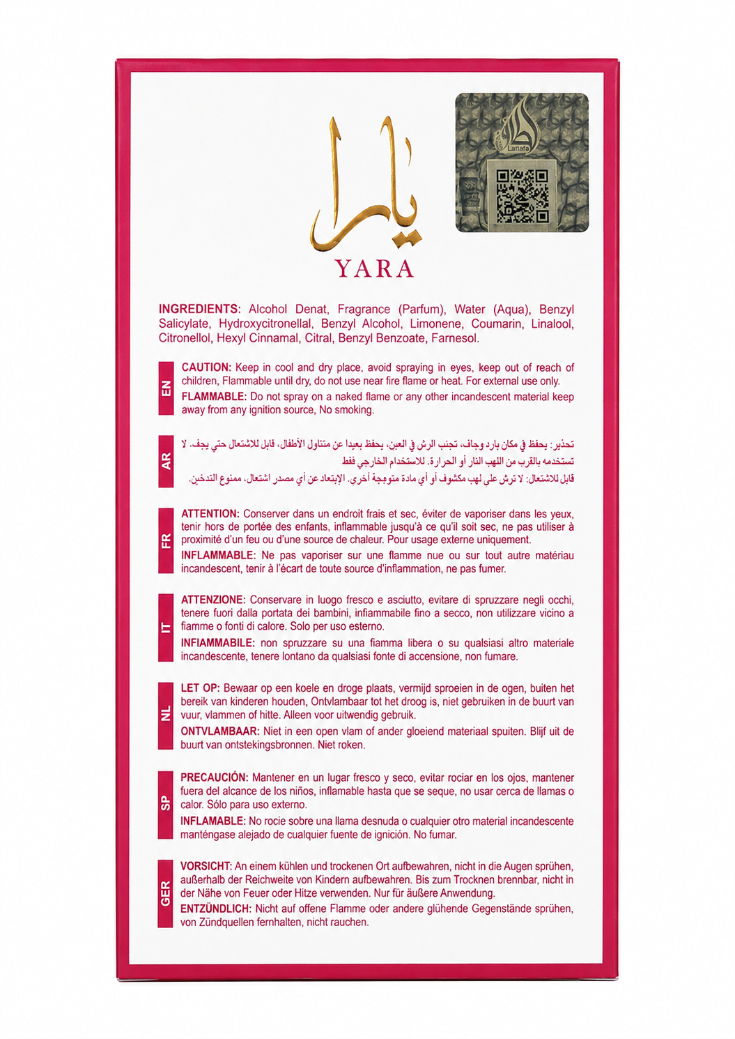 YARA CANDY LATTAFA 100 ML